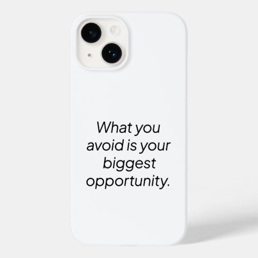 Wat u vermijdt iPhone Case (Achterkant)