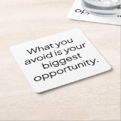 Wat u vermijdt papieren Onderzetter (Schuin)