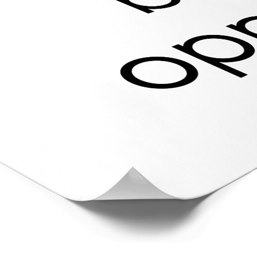 Wat u vermijdt Poster (Hoek)