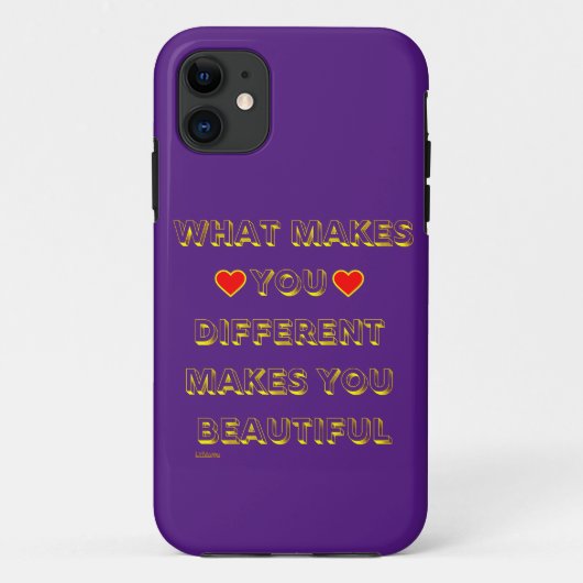 WAT U VERSCHILLEND MAAKT U MOEILIJK Case-Mate iPhone CASE (Achterkant)