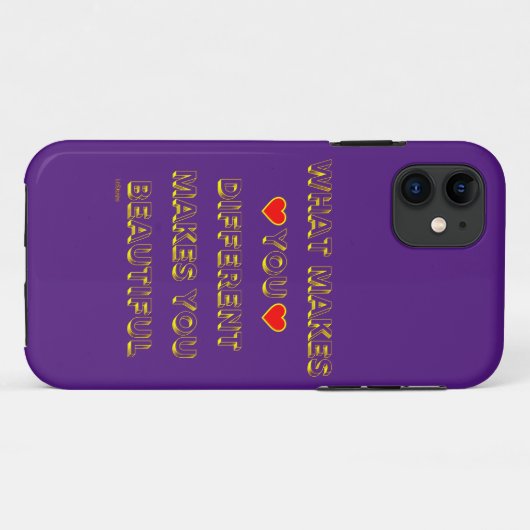 WAT U VERSCHILLEND MAAKT U MOEILIJK Case-Mate iPhone CASE (Achterkant (horizontaal))