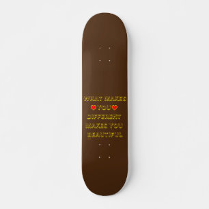 WAT U VERSCHILLEND MAAKT U MOEILIJK PERSOONLIJK SKATEBOARD