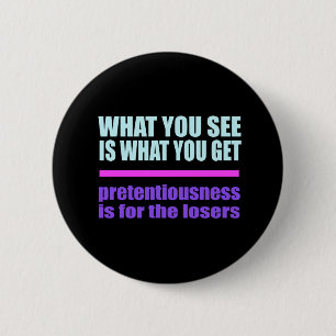 Wat u ziet is wat u krijgt, knop ronde button 5,7 cm