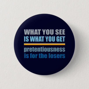 Wat u ziet is wat u krijgt, knop ronde button 5,7 cm