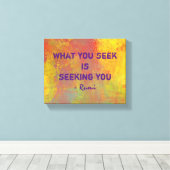 Wat u zoekt Rumi Quote Typografie Canvas Afdruk (Insitu (Houten vloer))