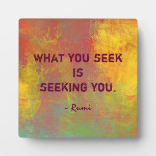 Wat u zoekt Rumi Quote Typografie Fotoplaat