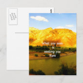 Wat u zoekt Rumi Wisdom Attractie Citaat Briefkaart (Voorkant / Achterkant)