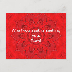 Wat u zoekt Rumi Wisdom Attractie Citaat Briefkaart