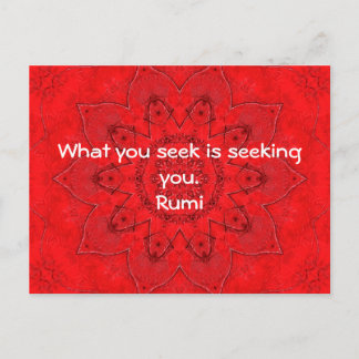 Wat u zoekt Rumi Wisdom Attractie Citaat Briefkaart
