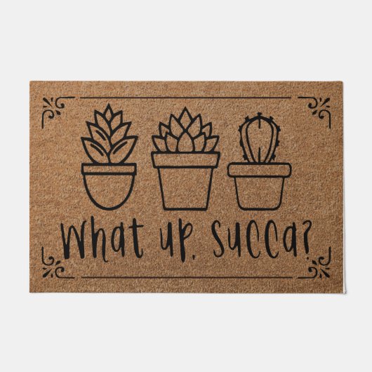 Wat up succa deurmat, sappige deurmat (Voorkant)