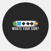 Wat uw teken Sliding Sport Snowboarden Ronde Sticker (Voorkant)