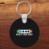 Wat uw teken Sliding Sport Snowboarden Sleutelhanger (Voorkant)