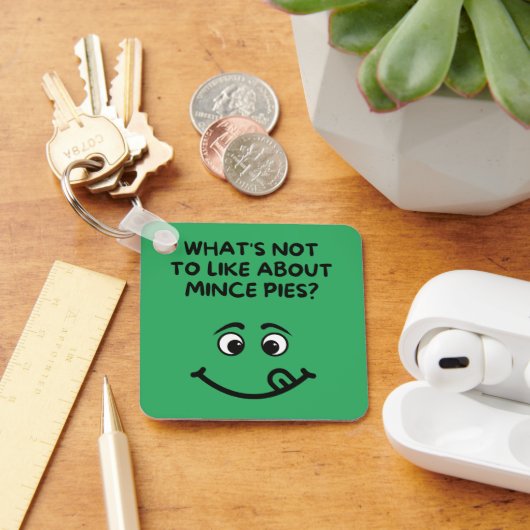 "wat valt er niet te leuk aan gehakt taarten? sleutelhanger (Bureau)