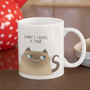 Wat Van Jou Is, Is Van Mij Kat Koffiemok Grappige  Grote Koffiekop
