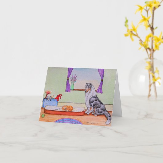 Wat van u is is mijn 4x6 notecard kaart (Gele Bloem)