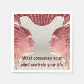 Wat verbruikt je geest regelt je leven servet (Voorkant)