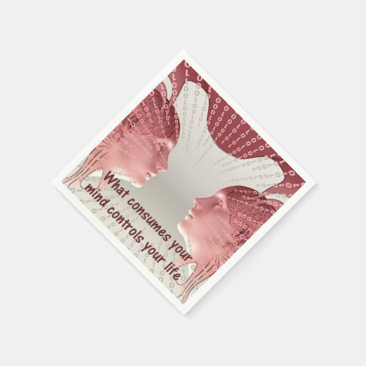 Wat verbruikt je geest regelt je leven servet (Hoek)