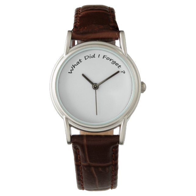 Wat vergat ik ?- Dameshorloges . Horloge (Voorkant)
