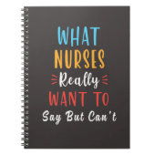 wat verpleegkundigen echt willen zeggen , maar ver notitieboek (Voorkant)