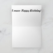 Wat vertelt deze kat ons op een verjaardag? kaart (Binnen)