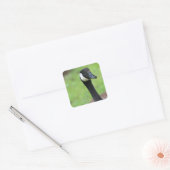 Wat? Vierkante Sticker (Envelop)