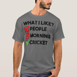 wat vind ik van " people mornings cricket " t-shirt
