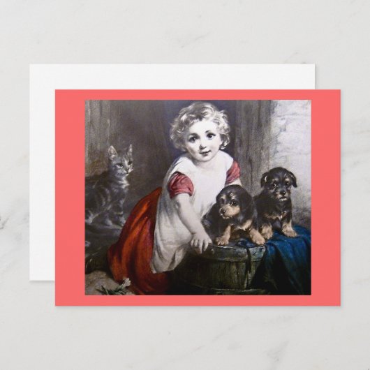 Wat vind je leuk? Magic Lantern Slide Briefkaart (Voorkant / Achterkant)