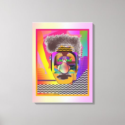 Wat volgende gezicht nieuwigheid canvas afdruk (Voorkant)