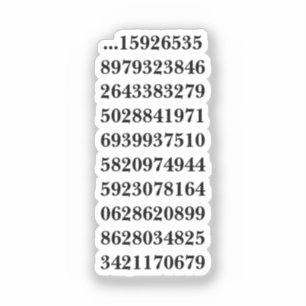 Wat volgt 3.14 sticker