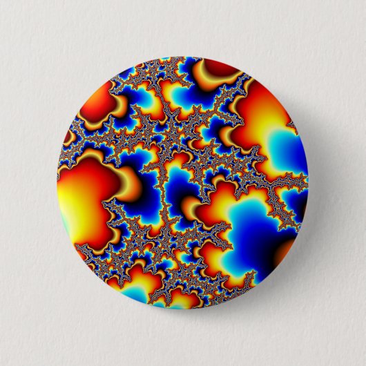 Wat volgt - Fractal Ronde Button 5,7 Cm (Voorkant)