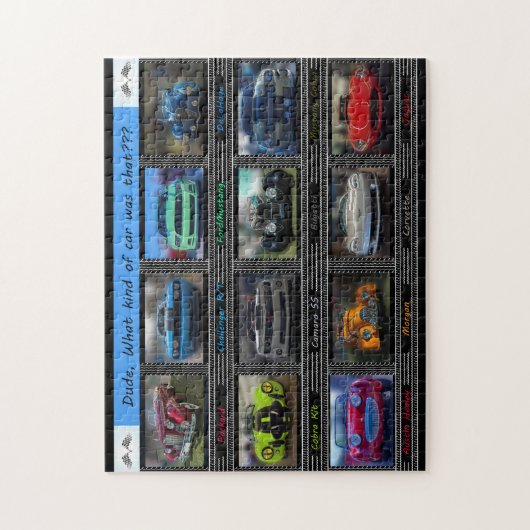 Wat voor auto was dat? legpuzzel (Verticaal)