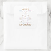 Wat voor deel begrijp je niet Barrel Racing Gift? Vierkante Sticker (Tas)