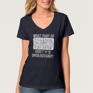 Wat voor deel begrijp je niet grappige Hockey mama T-shirt