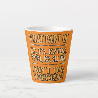 Wat voor deel van begrijp je niet dat je wilt latte mok