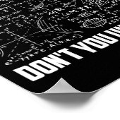 Wat voor deel van begrijp je niet grappige Wiskund Poster (Hoek)