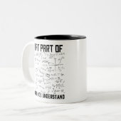 Wat voor deel van begrijp je niet? tweekleurige koffiemok (Voorkant links)