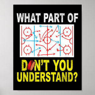 Wat voor deel van je begrijpt Fun Ice Hockey C nie Poster