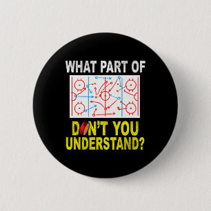 Wat voor deel van je begrijpt Fun Ice Hockey C nie Ronde Button 5,7 Cm