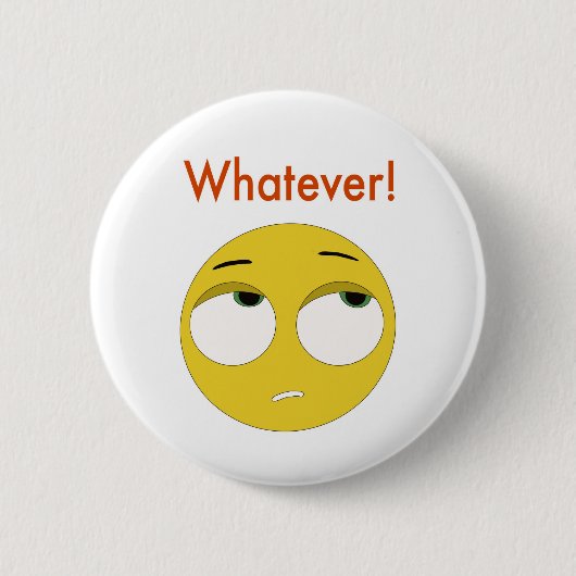 Wat voor emoji ronde button 5,7 cm (Voorkant)