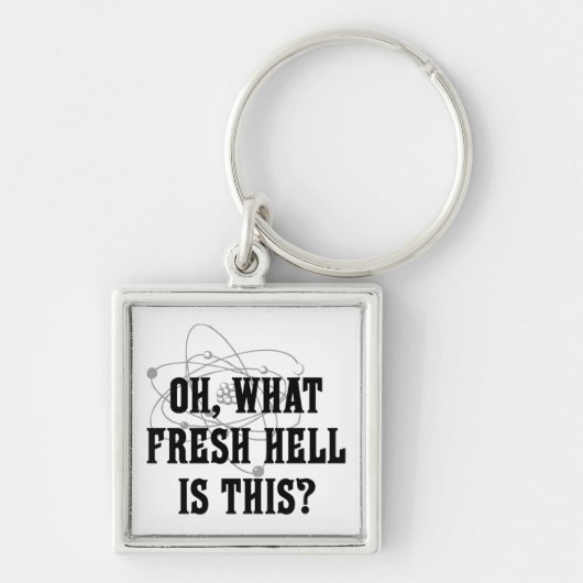 Wat voor frisse hel is dit? sleutelhanger (Voorkant)