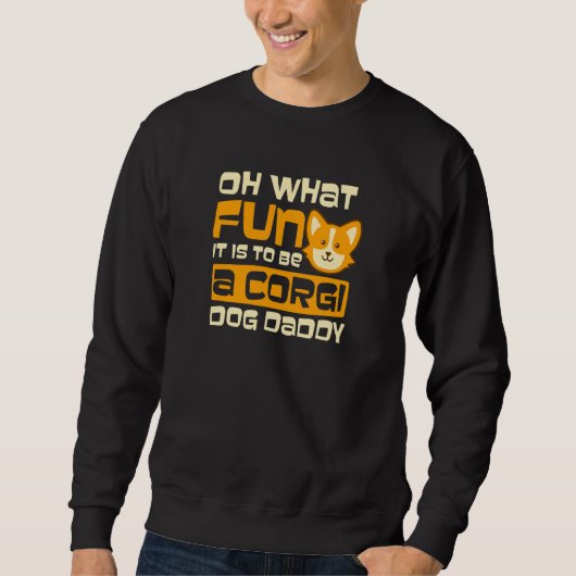 Wat voor Fun Dady Corgi Kerstmis Trui (Voorkant)