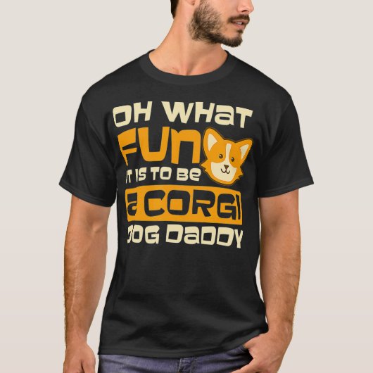 Wat voor Fun Dady Design Corgi Kerstmis T-shirt (Voorkant)