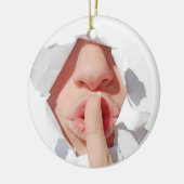 Wat voor geheim kerstcadeau? keramisch ornament (Links)