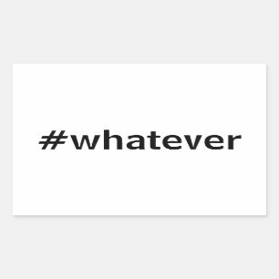 Wat voor Hashtag Rechthoekige Sticker