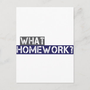 wat voor huiswerk ? briefkaart