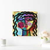 Wat voor originele Abstracte kunst? Vierkante Klok (Huis)