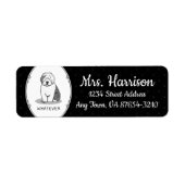 Wat voor oude Engelstalige Sheepdog (Grey 1) Dog F Etiket (Voorkant)