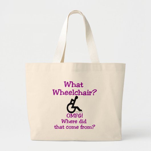 Wat voor rolstoel grote tote bag (Voorkant)