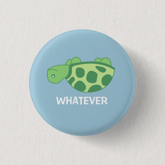 Wat voor schildpad ronde button 3,2 cm (Voorkant)