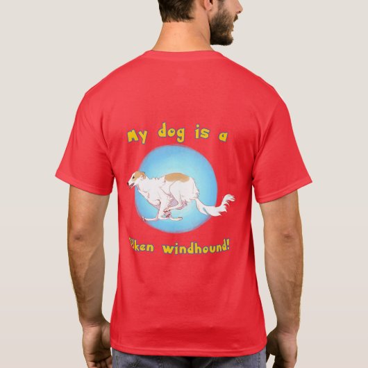Wat voor soort hond is dat? (Silken windhond) T-shirt (Achterkant)